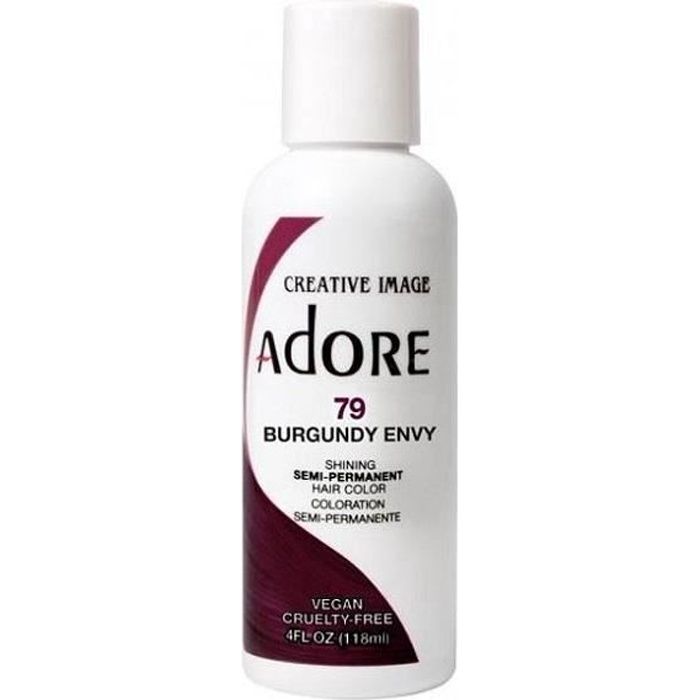 Adore Semi-Permanent Hair color #079 Burgundy Envy, 4 Oz
