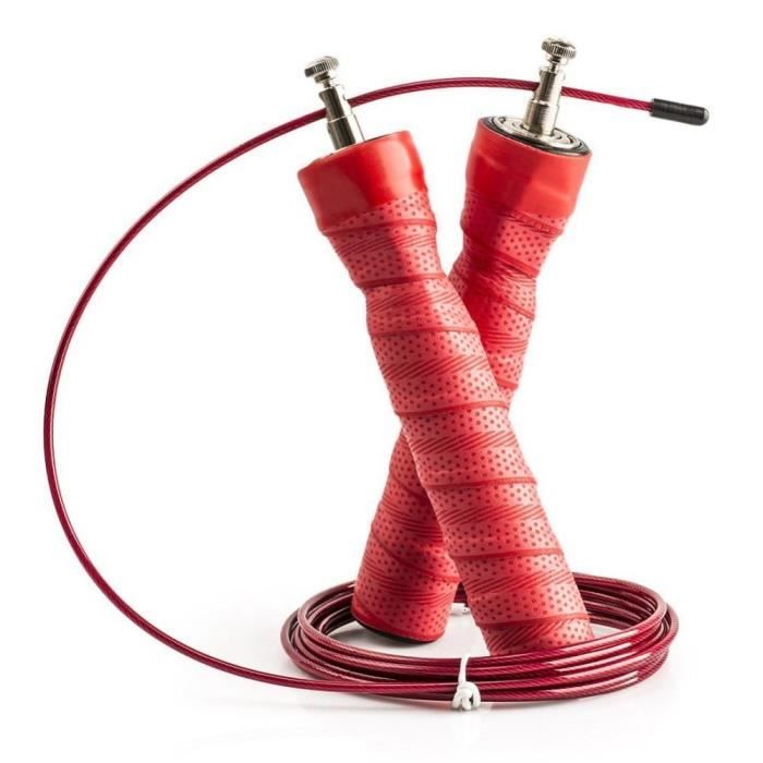 Corde à sauter Crossfit professionnelle fil outil d'haltérophilie réglable corde à sauter de vitesse de remise en forme avec diamètr