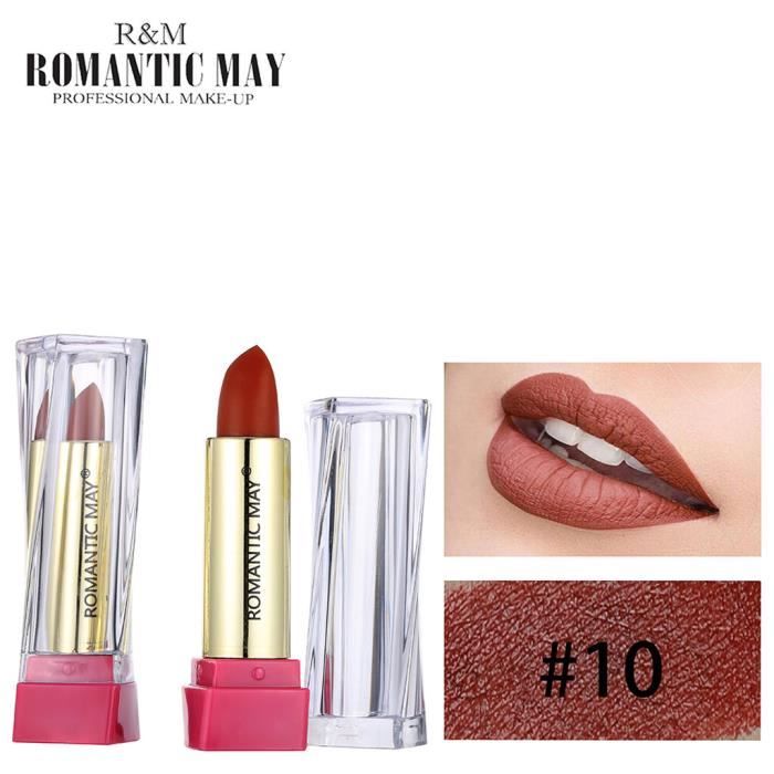 Rouge à lèvres imperméable longue durée mat rouge à lèvres cosmétique beauté maquillage cadeau elle1453
