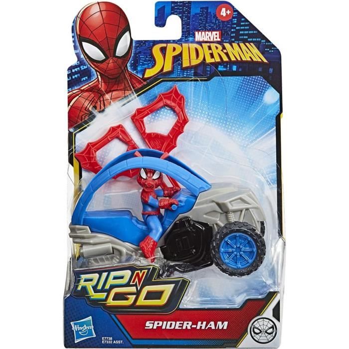 Figurine Spider-Cochon Avec Quad Et Propulseur - DC - Super Heros Serie Spider-man - Jouet Garcon - Nouveaute Spiderman