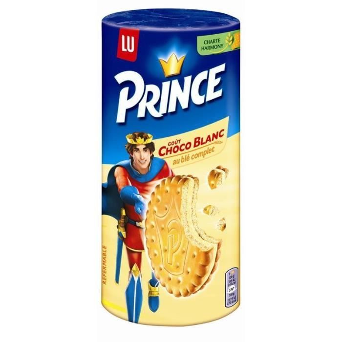 LU PRINCE - Prince Goût Chocolat Blanc 300G - Lot De 4