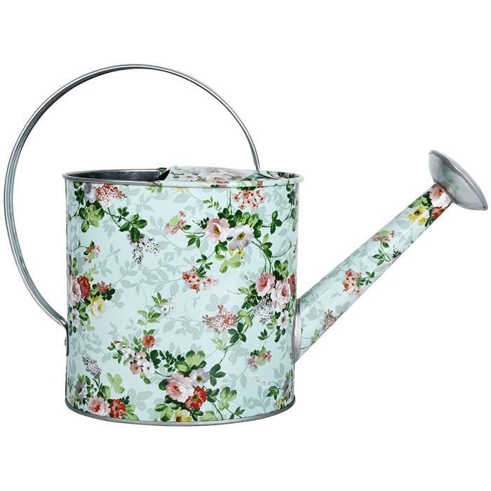 Esschert Design Arrosoir en Acier galvanisé Roses
