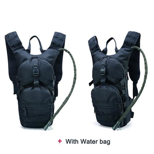 Tactique Molle Hydratation Poche à Eau Sac a Dos léger Sac Respirant Cyclisme Moto Randonnée Voyages Camping avec vessie d'eau 3L