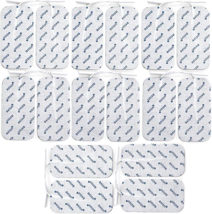 Axion – 16 électrodes 10 x 5 cm - compatible avec les appareils utilisant une connexion à fiches de 2 mm