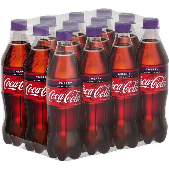 Coca Cola Cherry Zero (Sans Sucre) 0,5l (Pack de 12)