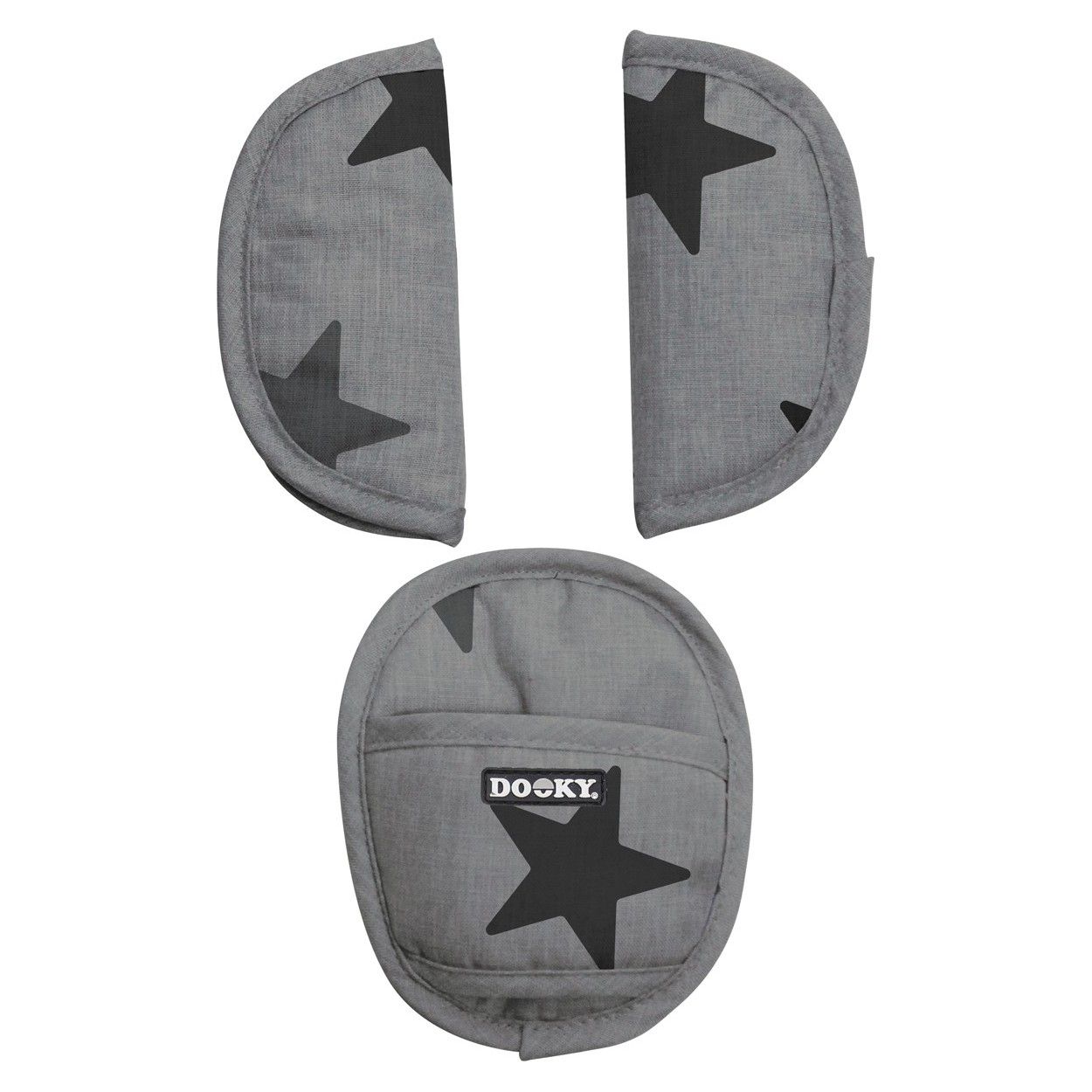 DOOKY Protection universelle pour ceinture - Etoiles Grises