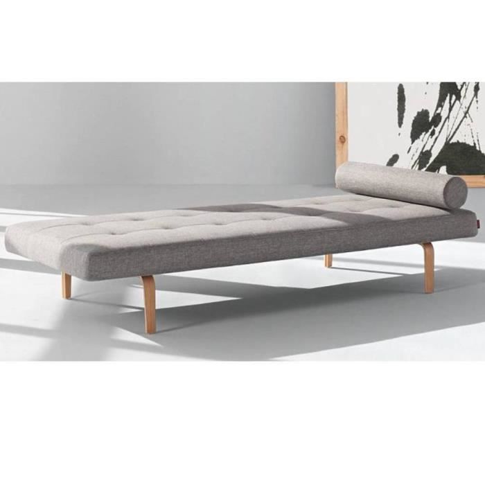 Canapé convertible Gris Microfibre Design Promotion