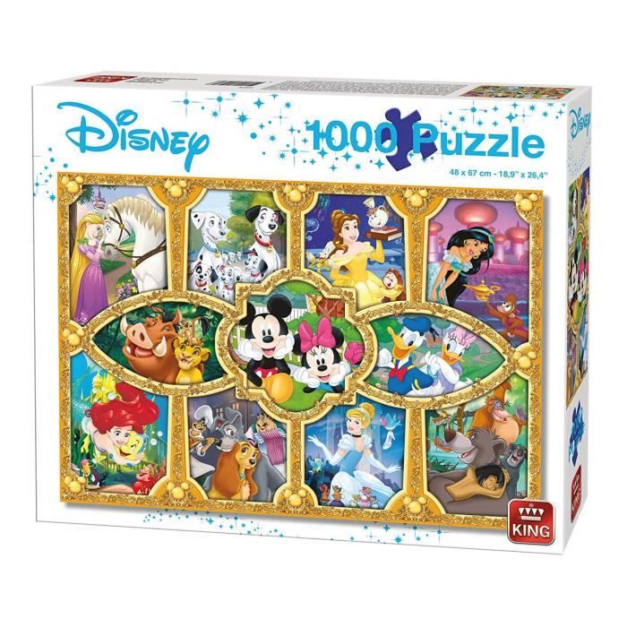 Puzzle 1000 pièces : Moments magiques Disney aille Unique Coloris Unique