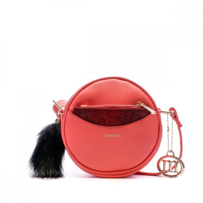 Sac bandoulière Corail Femme Manoukian Roll