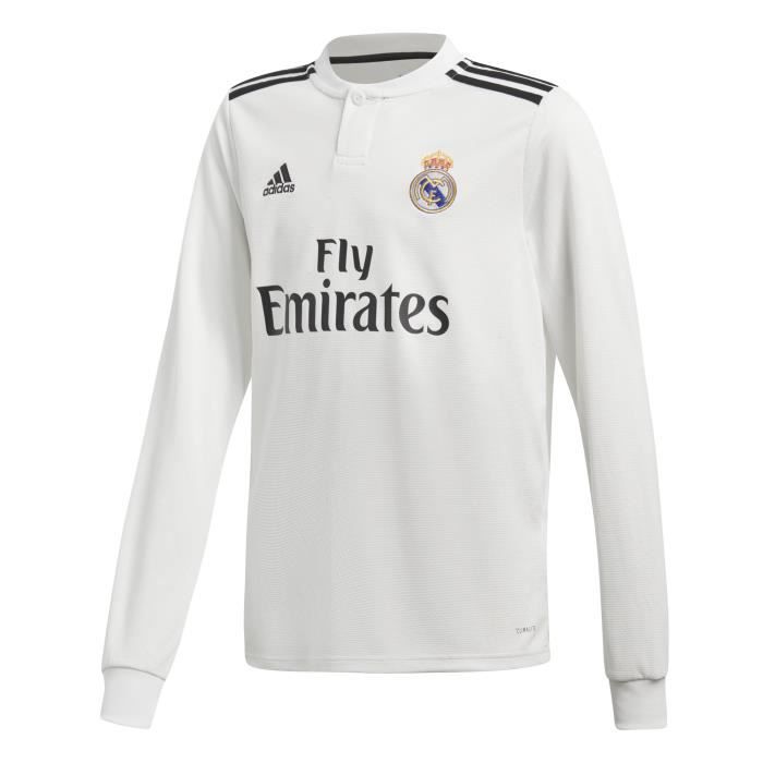 Maillot domicile junior manches longues Real Madrid 2018/19