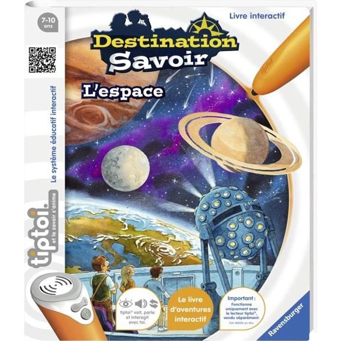 tiptoi® - Destination Savoir - L'Espace - Ravensburger - Livre électronique éducatif - Dès 7 ans - en français