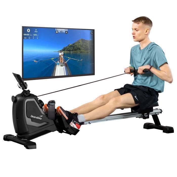 Skandika Venn Rameur - Bluetooth - Compatible app kinomap - 8 niveaux de résistance - Console - Poids max. 125kg