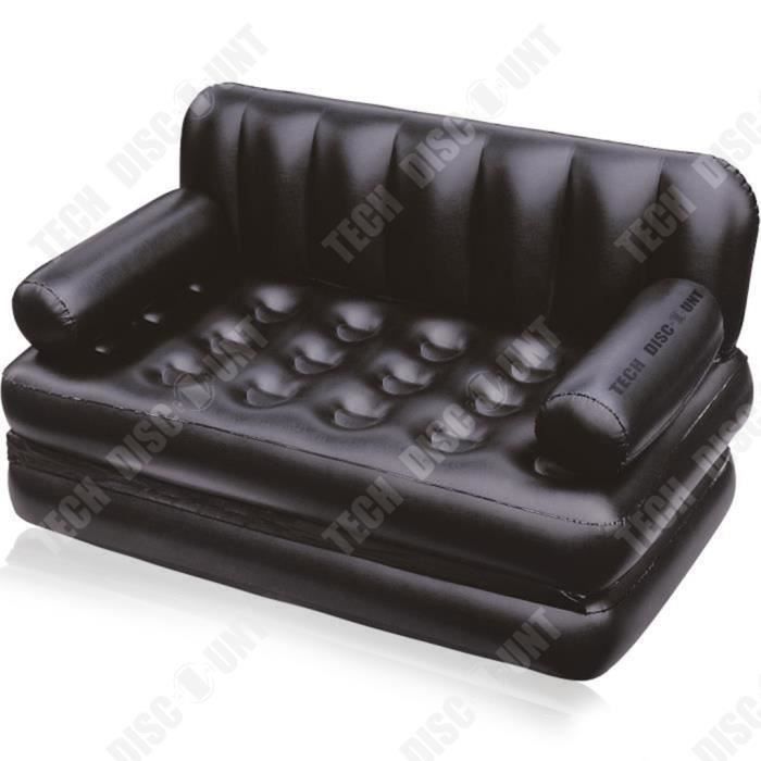 TD® Canapé-lit gonflable double ménage épaissi multifonctionnel cinq-en-un canapé pliant gonflable paresseux extérieur gonflable