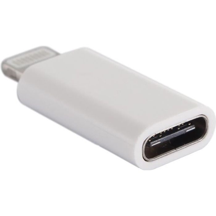 Adaptateur 8/30 pin USB Micro Type C pour iPhone iPad, Modele: 8 pin Male / USB type C Femelle