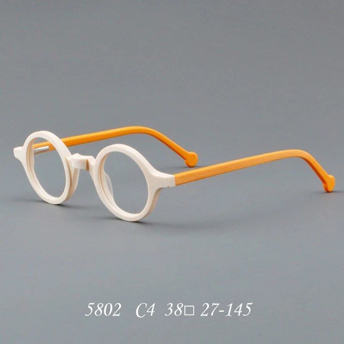 Inlefen Lunettes De Soleil Rondes Vintage - Métal - UV400 - Unisexe