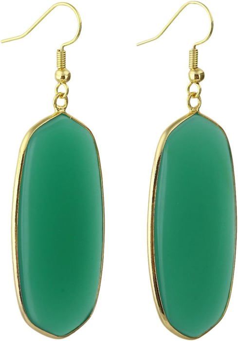 Boucles d'oreilles en verre plaqué or - Canada Boucles d'oreilles en verre plaqué or - Canada
