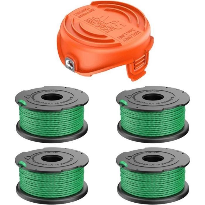 Kit 6 Bobines De Fil Pour Débroussailleuse Worx - Compatible WG150E à WG169E, Longue Durée - 2