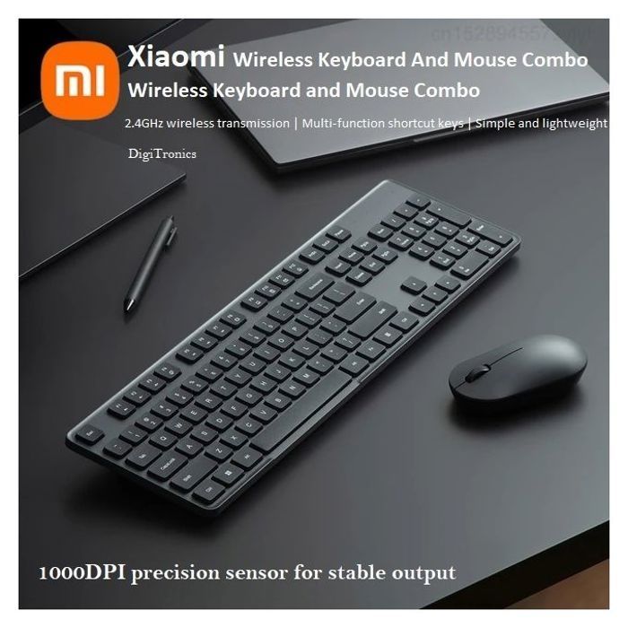 XIAOMI Combo clavier Souris – 2.4GHz wireless transmission
