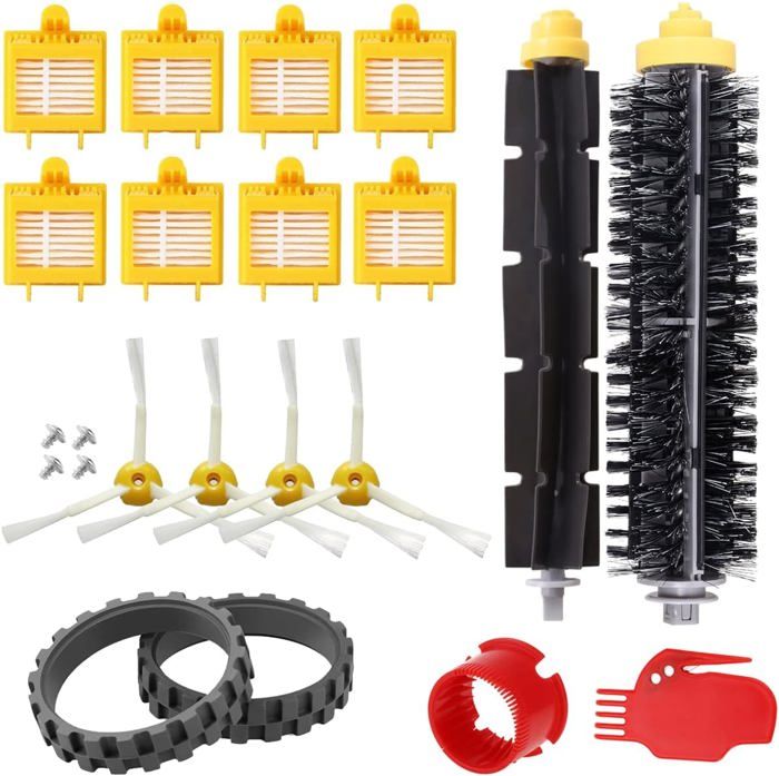 Kit De Rechange Pour Roomba 205 - Brosses Principales, Brosses Latérales, Filtres HEPA Et Tampons De Nettoyage Inclus - 2