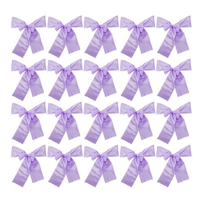 Nœuds de chaiseX AUTOHAUX Ruban décoratif Ruban de chaise à nouer 108 27 x 6 69 Violet clair 20Pcs