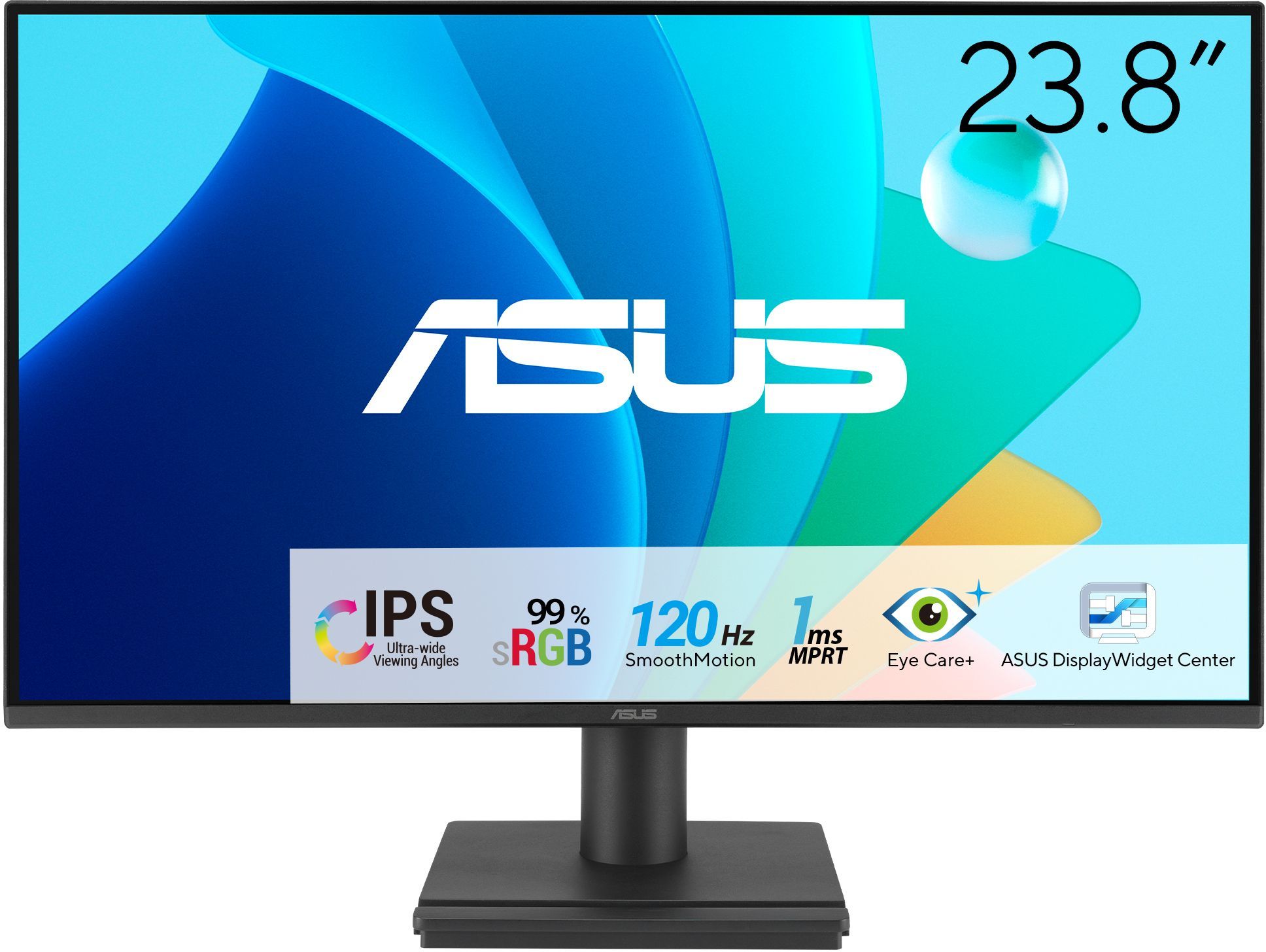 ASUS EyeCare VA249HG Moniteur Full HD 24 sans Cadre sans Scintillement Filtre de lumiere Bleue Adaptive Sync 120 Hz MPRT 1 ms Panneau IPS 16 9 1920 x 1080 Vesa 100 x 100 HDMI D Sub
