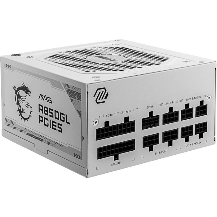 COZY BLOC DALIMENTATION INTERNE MAG A850GL Alim 80+ Gold Modulaire ATX 3.0 PCIe 5.0 FDB - vue 2