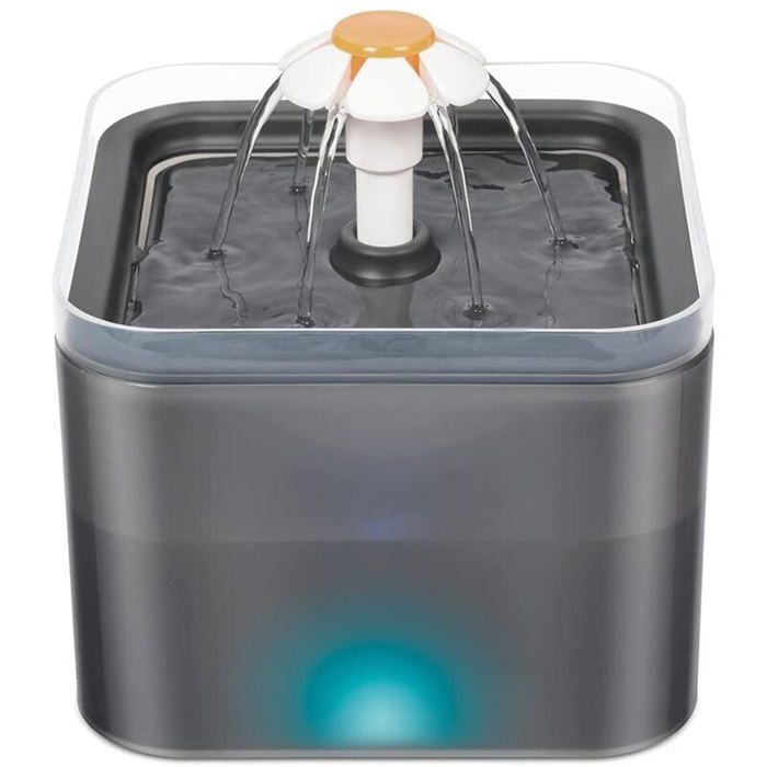 Comparer les prix de Fontaine Eau pour Chat Chien avec LED Distributeur Eau Automatique Ultra Silencieuse Capacit 2L avec 1 Filtre Charbon Odipie