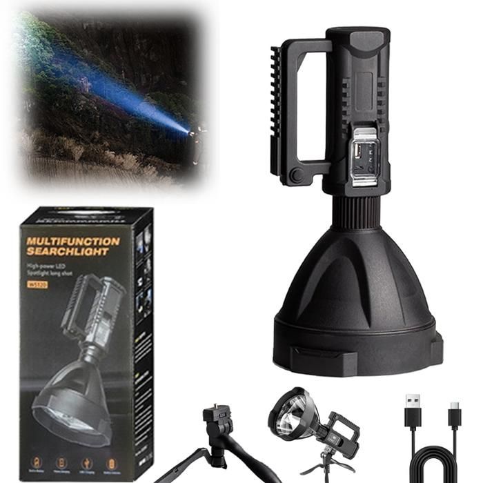 Lampe de poche lampe torche rechargeable haute luminosité lampe torche la plus puissante au monde
