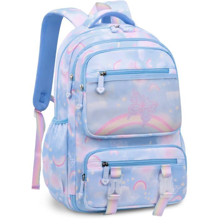 Sac à Dos Kawaii Pour Filles - Design Mignon Avec Pendentif, Spacieux, Pour école Et Collège