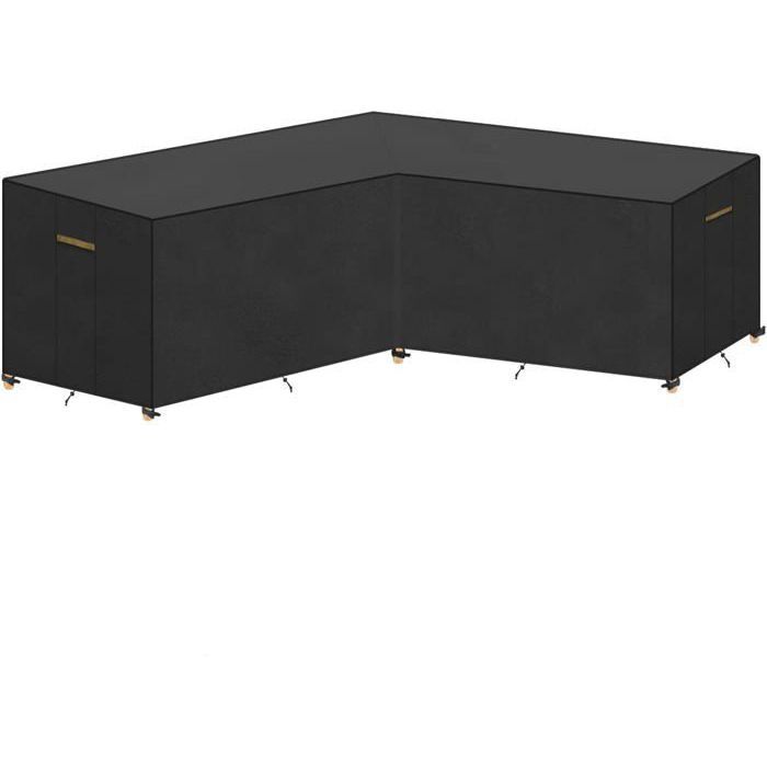 Housse Imperméable pour Extérieur Bâche pour Mobilier de Jardin Housse pour un Canapé d’angle en L Convient 215x215x87/80cm ODIPIE