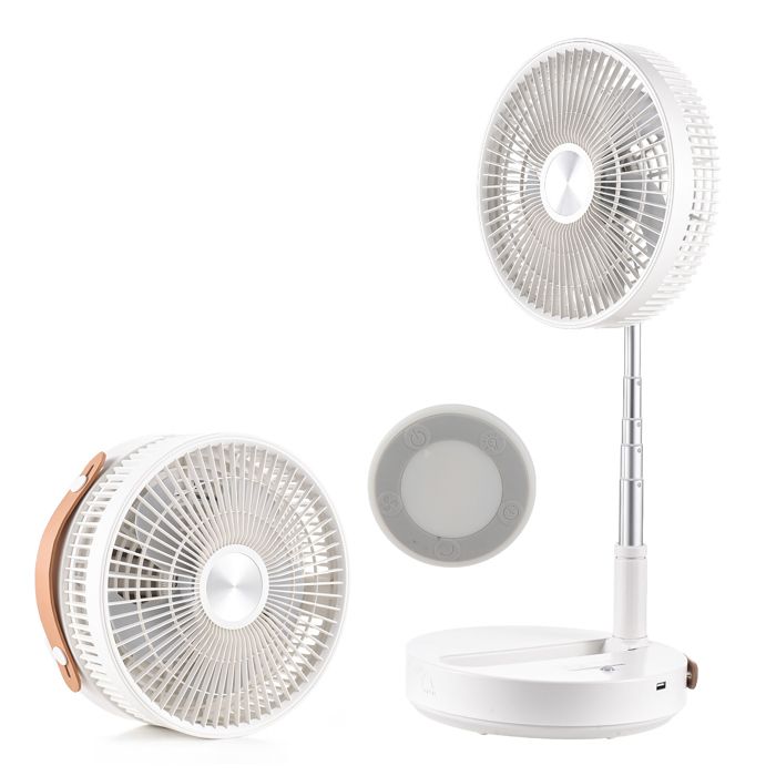 Ventilateur Pliable - SHIPENOPHY - Télescopique - 4 Vitesses - Télécommande - Autonomie 50h - Shipenophy