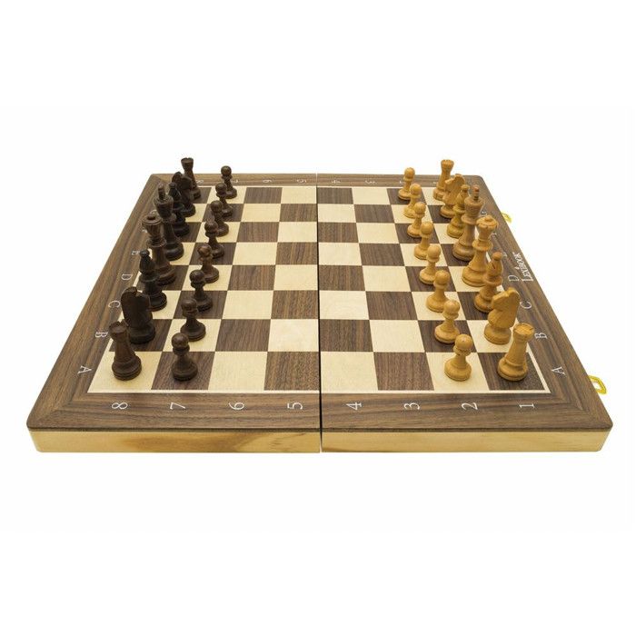 Jeu d’échecs magnétique en bois pliable - Lexibook - Chessman Géant Pro - Dès 7 ans - Jeu en famille