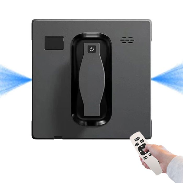 Robot laveur de vitres 800W avec télécommande aspiration 3200PA pulvérisation électrique 3 modes de nettoyage anti-chute