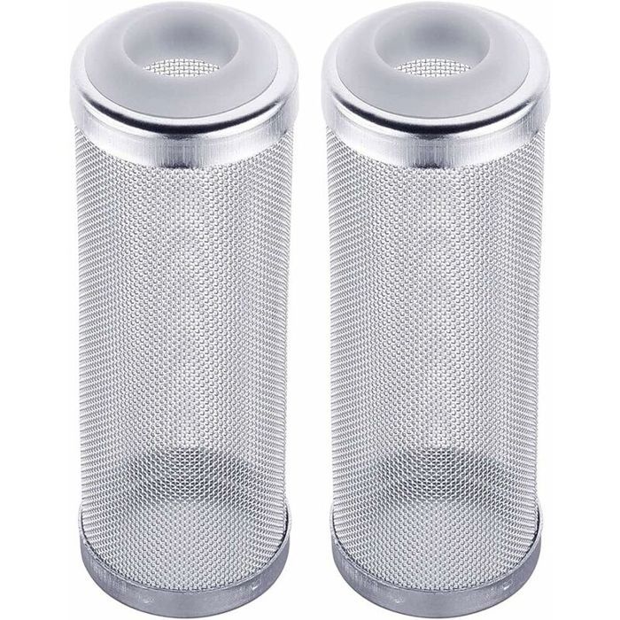 2 couvercles filtre aquarium inox maille 12 mm protection entrée pompe externe .