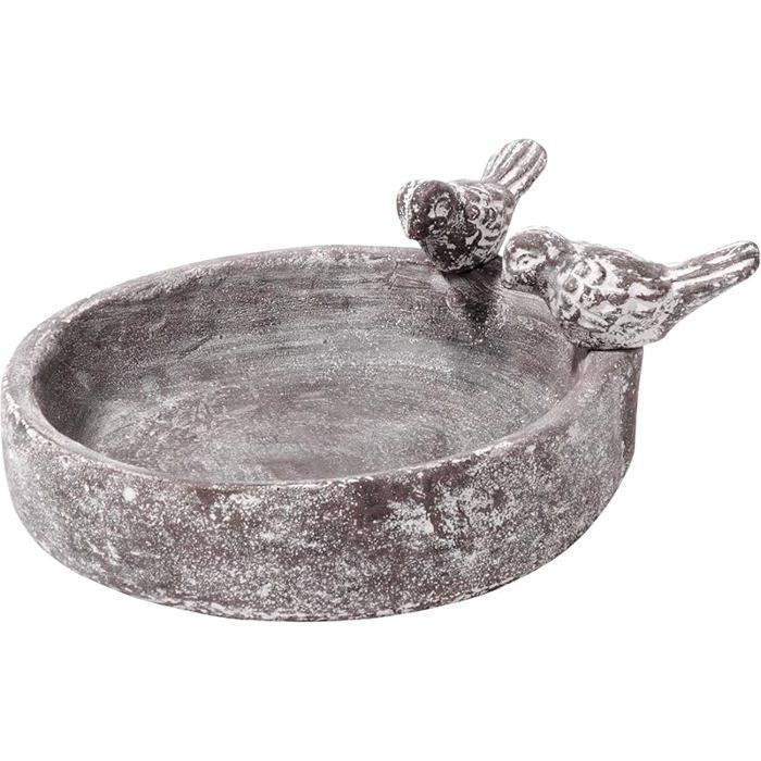 12972 Bassin pour Oiseaux avec Deux Oiseaux décoratifs Bassin en céramique pour Oiseaux Oasis de piscine taille  BASSIN POUR ANIMAL