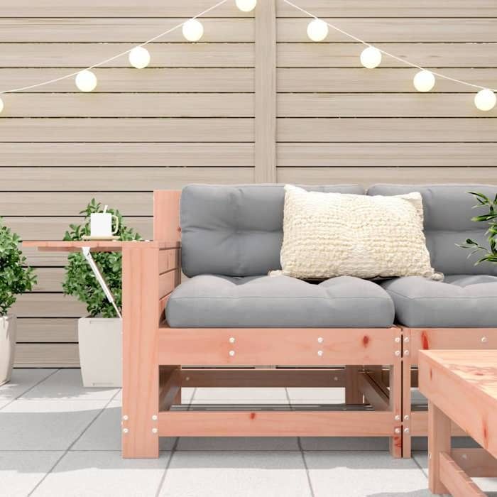 Canapé de jardin - moderne - Meuble de balcon - accoudoir - avec coussin bois massif douglas CC3033