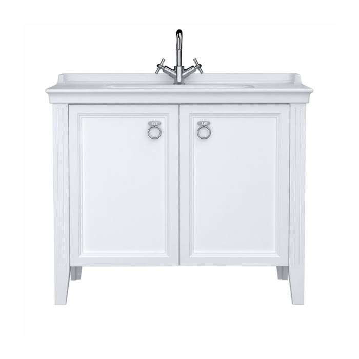 Meuble vasque VitrA Valarte blanc mat 100 cm avec portes Meuble vasque VitrA Valarte blanc mat 100 cm avec portes