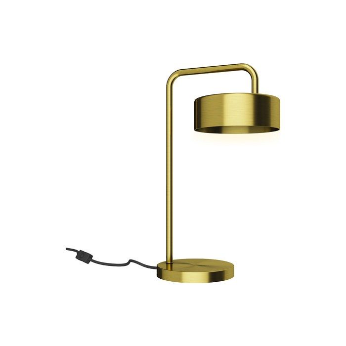 Lampe à poser style vintage - Métal - H. 40 cm - Doré - OTILIE