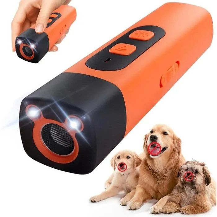 Dispositif Anti-aboiements pour Chiens répulsif ultrasonique Rechargeable