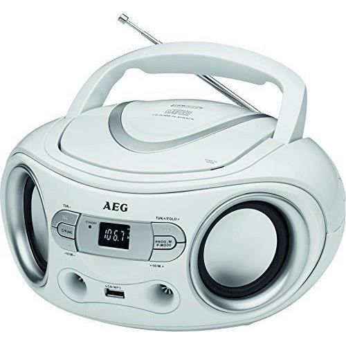 Radio stéréo AEG SR 4374 avec lecteur CD (Blanc) Cdiscount TV Son Photo