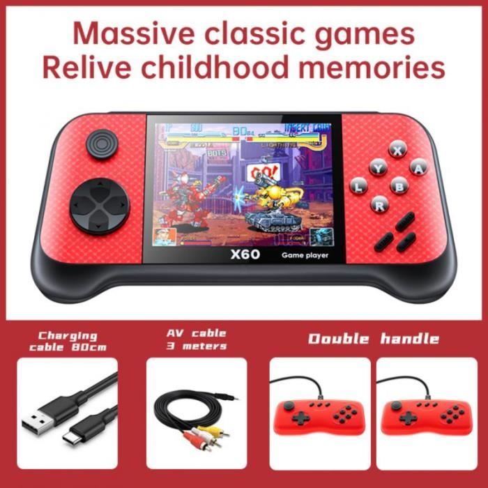 Console De Jeu Portable Rétro SXMA RG353PS - 128 Go, 5000+ Jeux Préchargés, écran 3.5" IPS, HDMI - Cadeau Enfant/adulte - 10