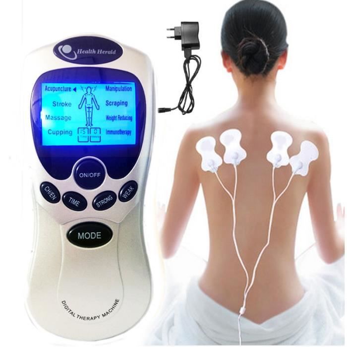 220V Appareil de Massage électrique à 4 électrodes, soins de santé, Tens Acupuncture, thérapie