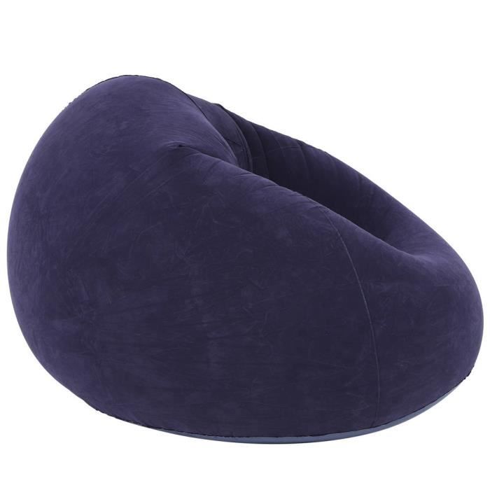 Canapé Gonflable Bleu LElgqceu - Pouf Extérieur 110x110cm Pour Jardin Et Camping