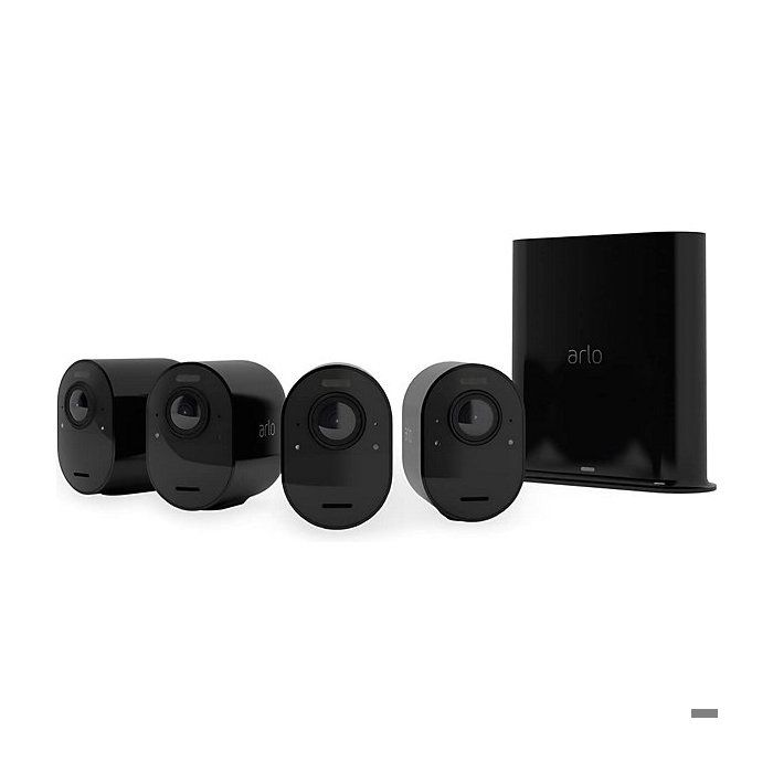 Pack Arlo Ultra 2 – 4 Caméras De Surveillance 4K, Batterie, Vision Nocturne, Wi-Fi