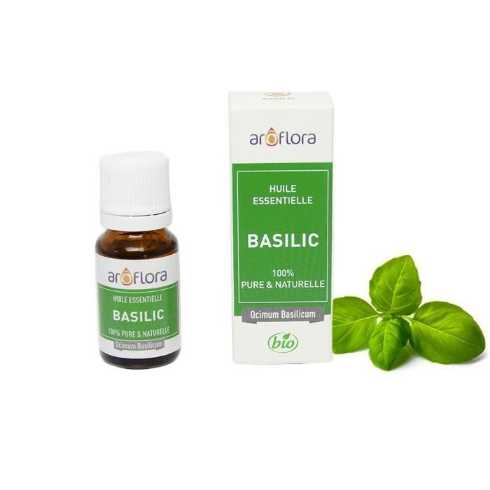 Huile essentielle BIO de Basilic 100% pure et naturelle, 10ml ...