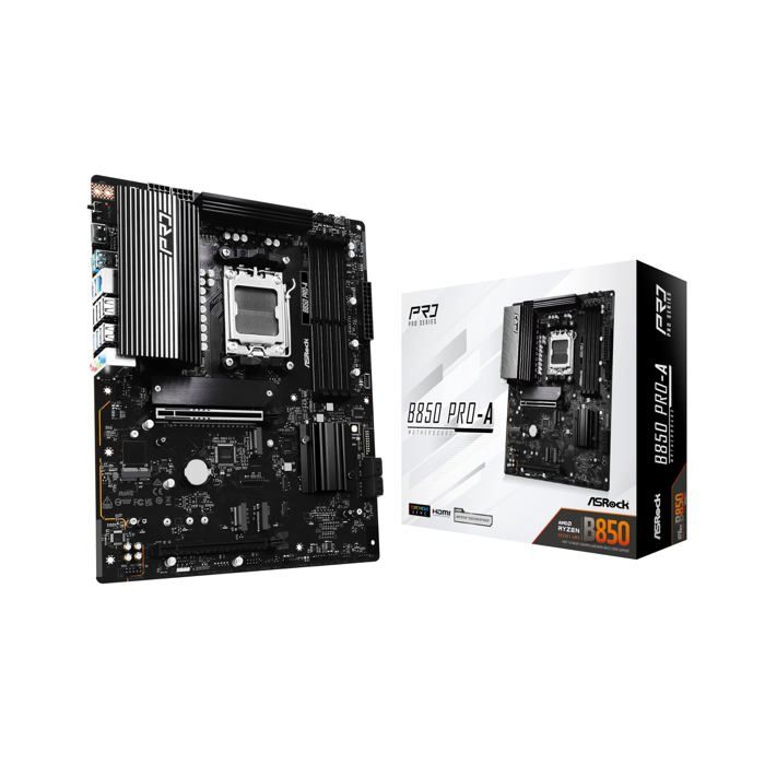 Carte Mère – ASROCK – B850 Pro-A – AMD AM5 – DDR5 – PCIe 5.0 – USB 3.2