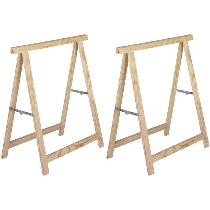 Tréteau en pin standard section 40x17 mm (Lot de 2) Lot de 2 73,50 Naturel