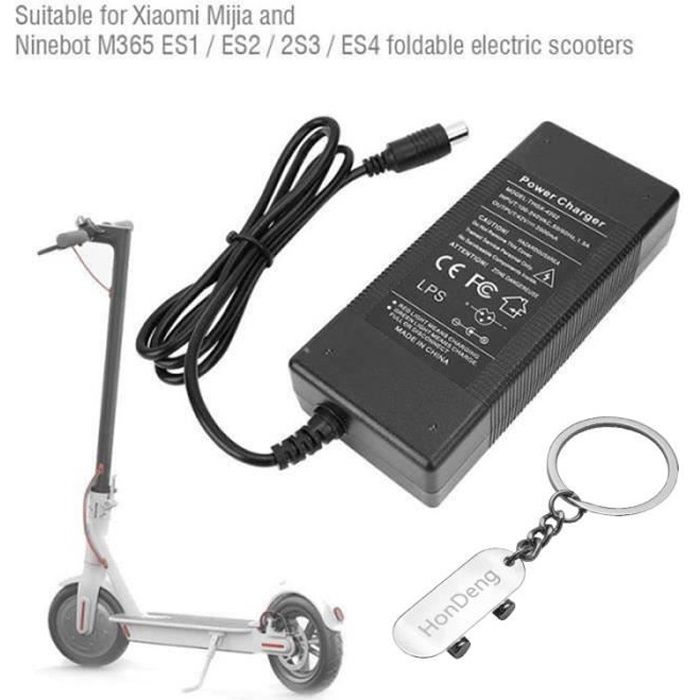 Chargeur électrique pour trottinette ES4 de NineBot - 36V - 2A - 10S