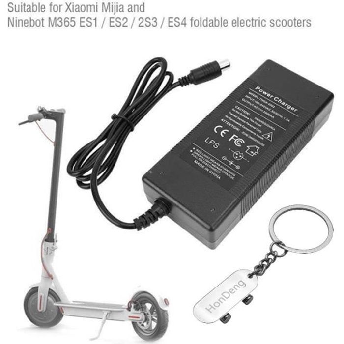 Chargeurs de Batterie de Trottinette, Chargeur xiaomi M365, Chargeur de  Scooter électrique 42V 2A, Chargeur de Scooter de Remplacement pour Xiaomi  (Prise UE (25A, 220V)) : : Sports et Loisirs