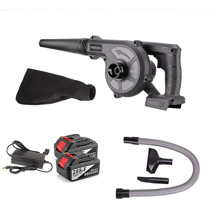 King Showden Souffleur électrique sans fil 18 V avec 2 batteries et